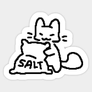 salt kitty Sticker